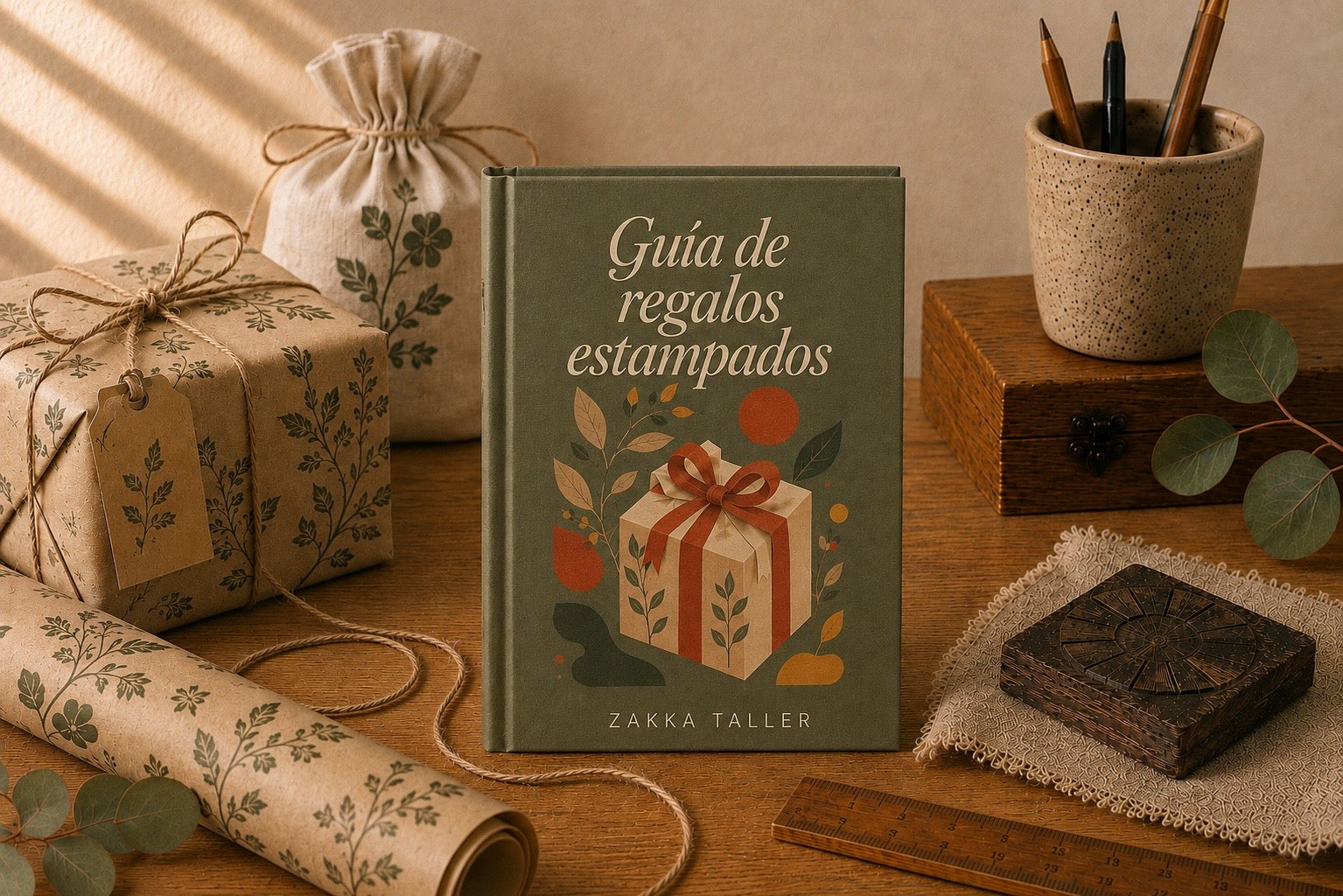 Mockup del bonus Guía de regalos estampados