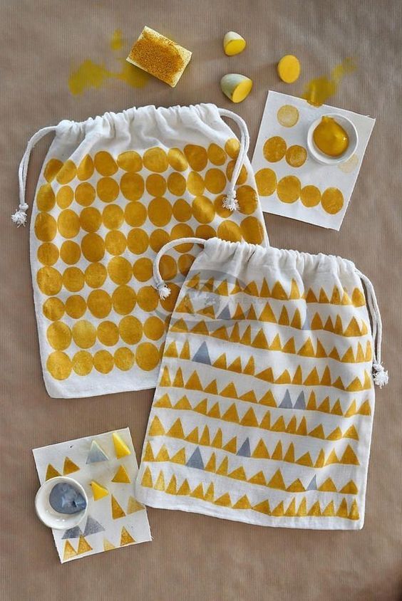 Trabajo textil estampado de Sofía